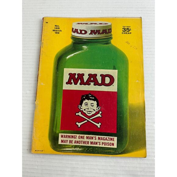 Mad Magazine No.125 March 1969 **Some Wear Due To Age** - Picture 1 of 8